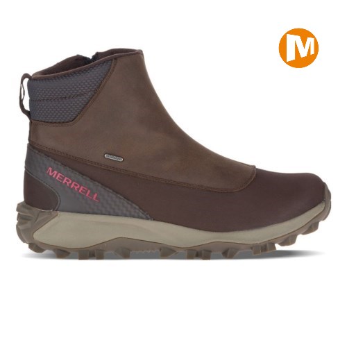 Merrell Thermo Kiruna Mid Zip Waterproof Winterstiefel Herren Braun [DE-CEIVL]